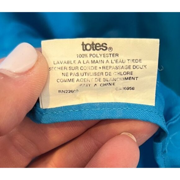 Vintage Alorna Raincoat Plus Size 15 / 16 Teal Turquoise With Totes Head Scarf - Picture 8 of 12